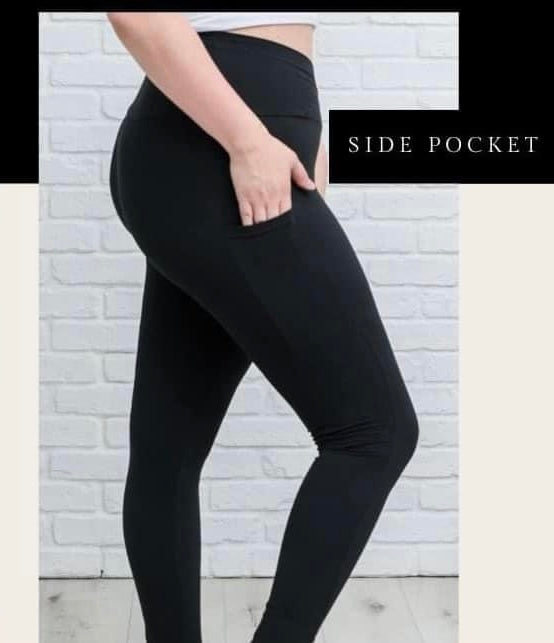 Black Pocket Leggings