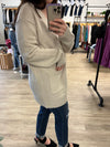 Sweater Cardigan with Pockets in Beige