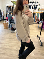 Cozy Days Long Sleeve Top in Mocha